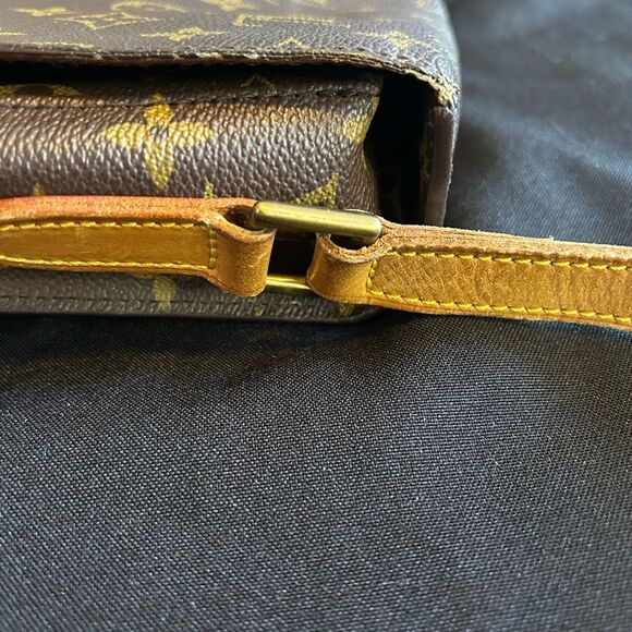 Louis Vuitton St Cloud Brown Monogram Crossbody Bag Vintage Good Authentic - Picture 13 of 16